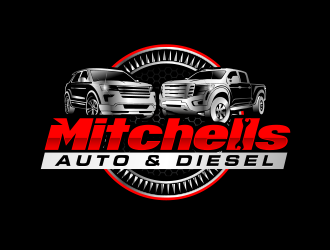 Mitchells Auto & Diesel logo design by scriotx