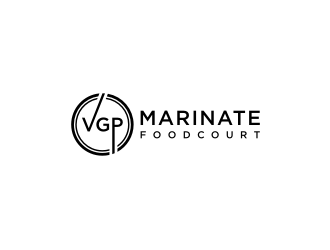 VGP Marinate Foodcourt logo design by EkoBooM