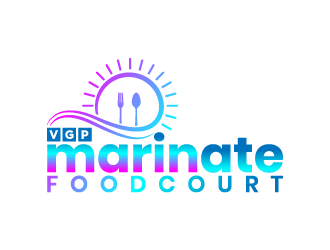 VGP Marinate Foodcourt logo design by fastsev