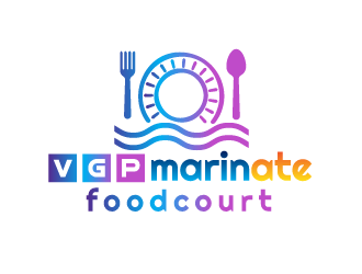 VGP Marinate Foodcourt logo design by justin_ezra