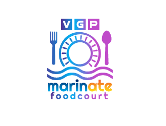 VGP Marinate Foodcourt logo design by justin_ezra