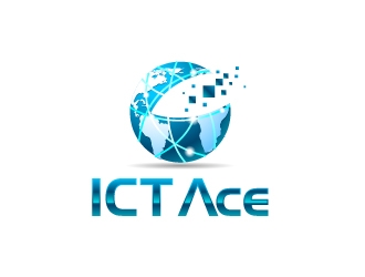 ICT Ace logo design by uttam
