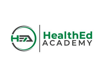 HealthEdAcademy logo design by pixalrahul