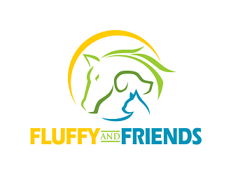 Fluffy and Friends logo design by haze