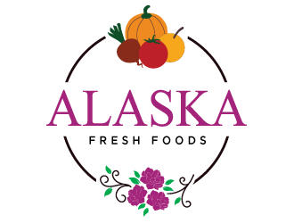 Alaska Fresh Foods logo design by MonkDesign