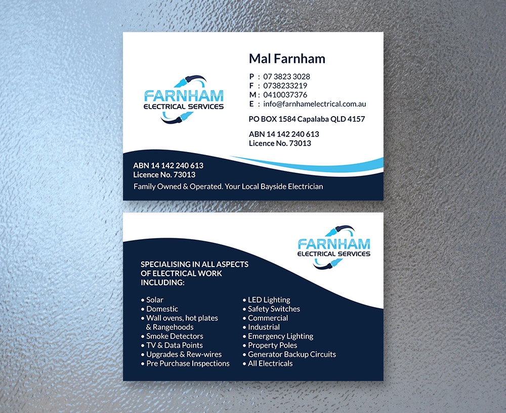 Farnham Electrical Services logo design by fritsB