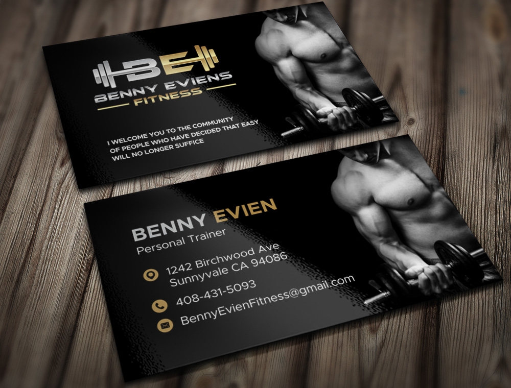 Benny Eviens Fitness  logo design by Kindo