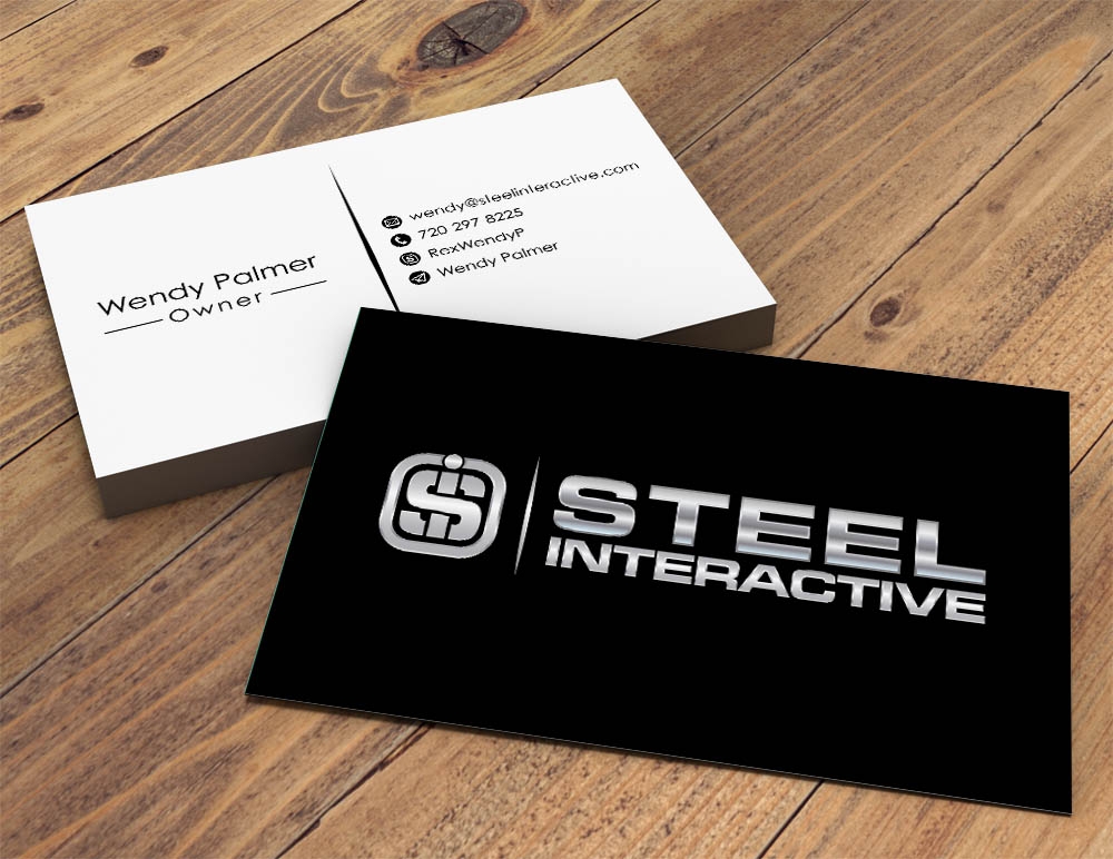 Steel Interactive Inc. logo design by dibyo