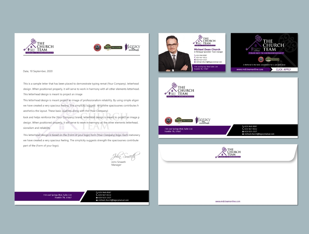 The Church Team Legacy Mutual Mortgage logo design by Boomstudioz