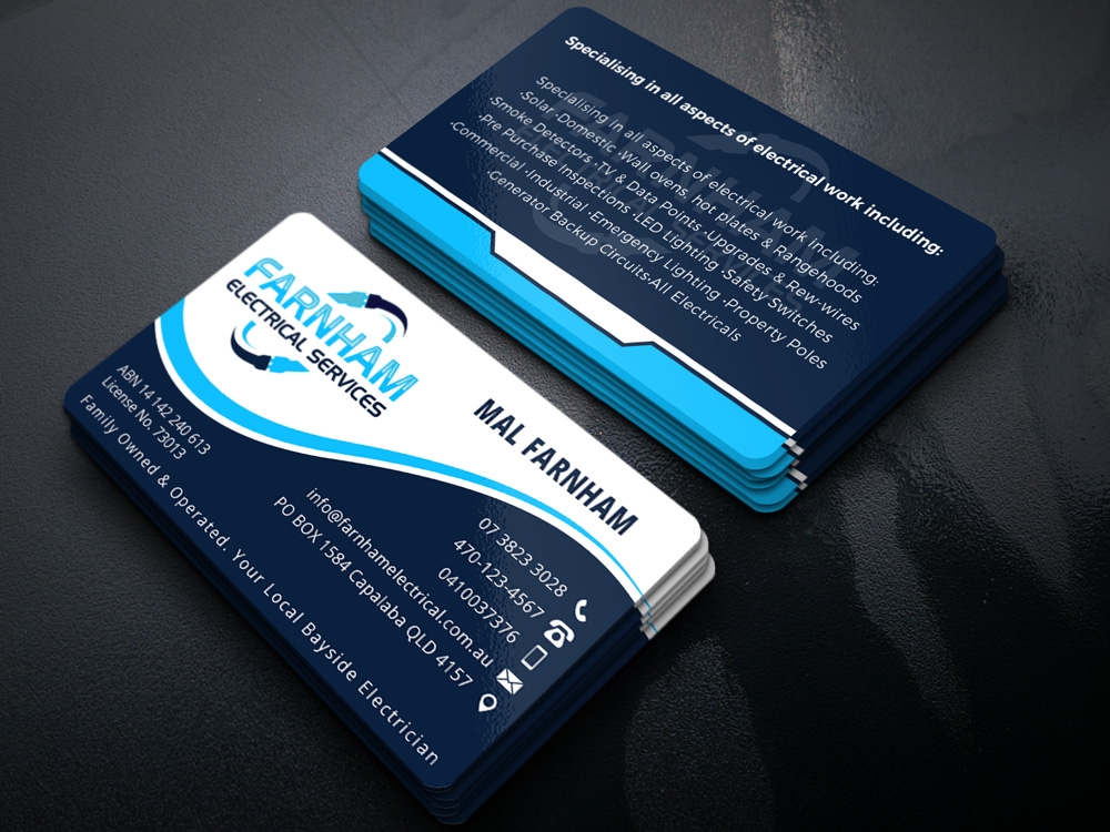 Farnham Electrical Services logo design by Gelotine