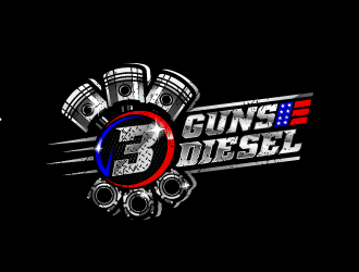 3 Guns Diesel logo design by jishu