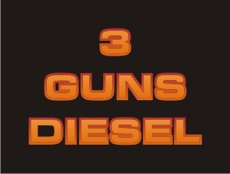 3 Guns Diesel logo design by sabyan
