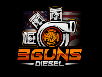 3 Guns Diesel logo design by imagine