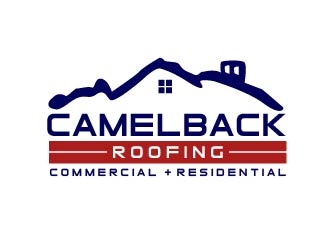 CAMELBACK ROOFING logo design by shravya