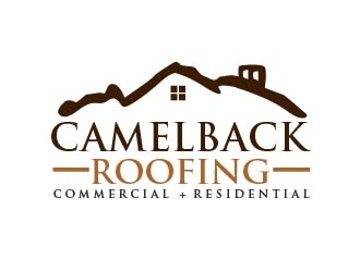 CAMELBACK ROOFING logo design by shravya