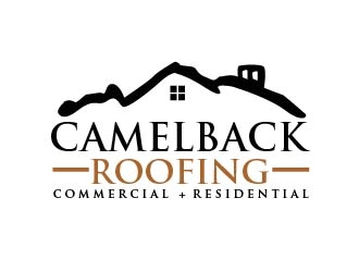 CAMELBACK ROOFING logo design by shravya