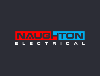 Naughton Electrical  logo design by oke2angconcept