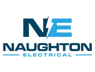 Naughton Electrical  logo design by p0peye