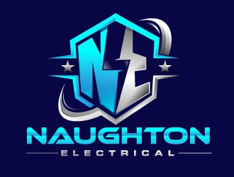 Naughton Electrical  logo design by Suvendu