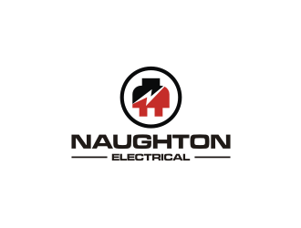Naughton Electrical  logo design by R-art