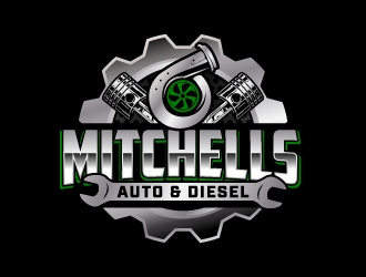 Mitchells Auto & Diesel logo design by jaize