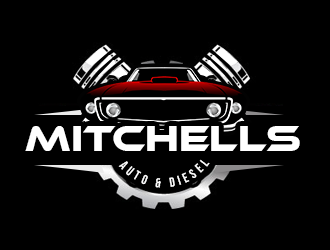 Mitchells Auto & Diesel logo design by kunejo