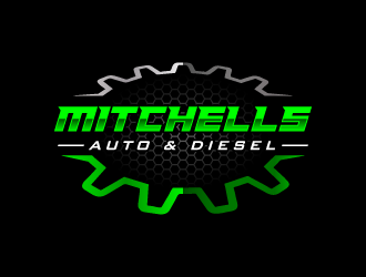 Mitchells Auto & Diesel logo design by pencilhand