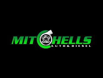 Mitchells Auto & Diesel logo design by Dhieko