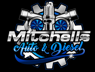 Mitchells Auto & Diesel logo design by THOR_