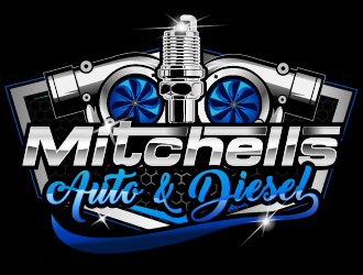 Mitchells Auto & Diesel logo design by THOR_