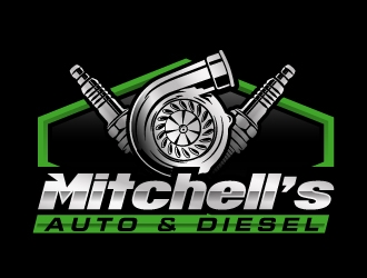 Mitchells Auto & Diesel logo design by LogOExperT