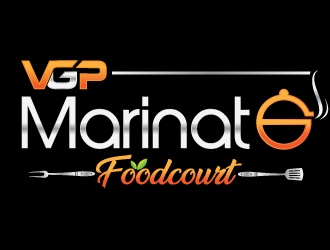 VGP Marinate Foodcourt logo design by Upoops