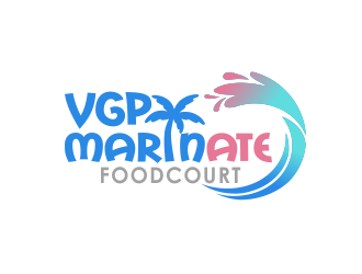 VGP Marinate Foodcourt logo design by YONK