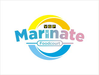 VGP Marinate Foodcourt logo design by bunda_shaquilla