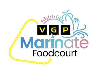 VGP Marinate Foodcourt logo design by REDCROW