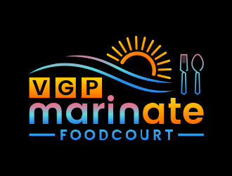VGP Marinate Foodcourt logo design by done