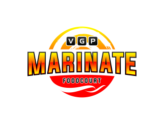 VGP Marinate Foodcourt logo design by deejava