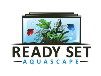 Ready Set Aquascape logo design by DreamLogoDesign