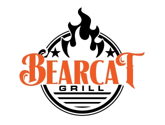 Bearcat Grill logo design by ElonStark