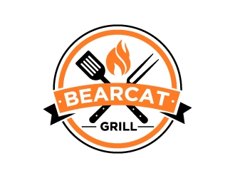 Bearcat Grill logo design by Erasedink