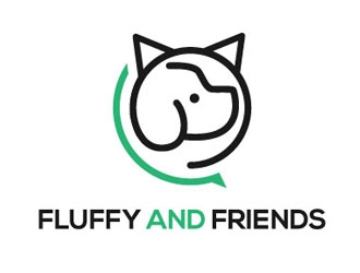 Fluffy and Friends logo design by logoguy