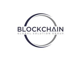 blockchain global solution group logo design by oke2angconcept