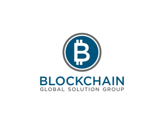 blockchain global solution group logo design by p0peye