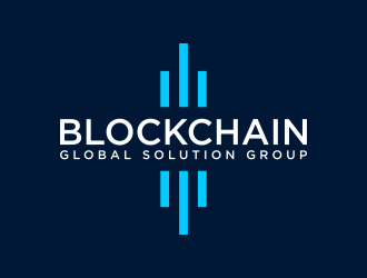 blockchain global solution group logo design by hidro