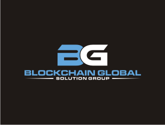 blockchain global solution group logo design by blessings