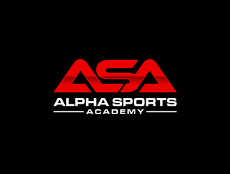 Alpha Sports Academy  logo design by alby