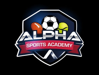 Alpha Sports Academy  logo design by Vincent Leoncito
