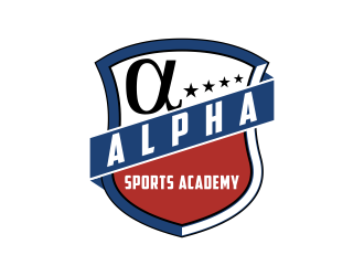 Alpha Sports Academy  logo design by Kruger