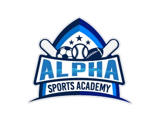 Alpha Sports Academy  logo design by arwin21