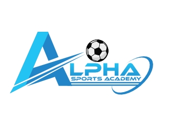 Alpha Sports Academy  logo design by Pram